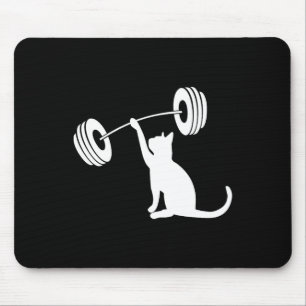 Lustige Fitness Gewicht Stärke Gym Katze Heben Für Mousepad