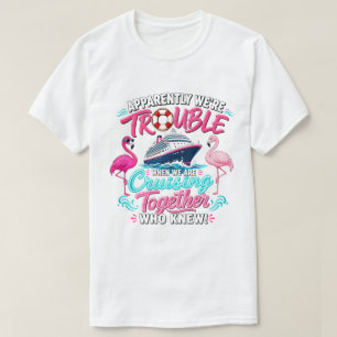 Lustige Flamingo-Kreuzfahrtschiff-Ärger-Gruppe T-Shirt