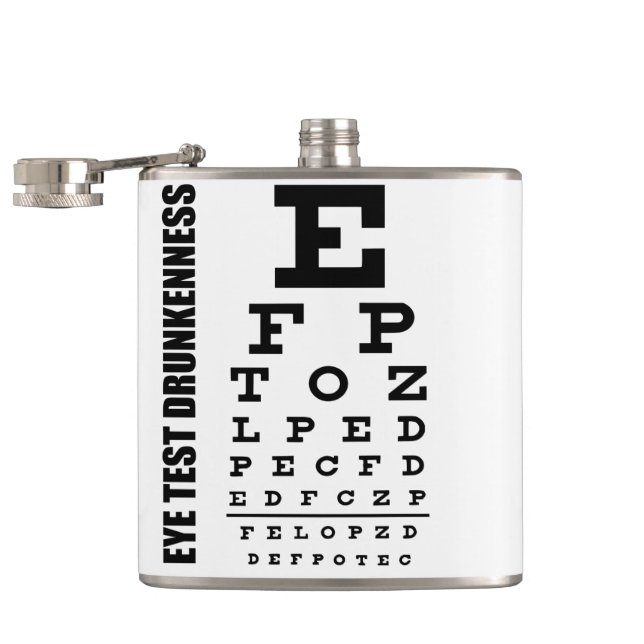 lustige Flasche, BETRUNKENER TEST Flachmann (Geöffnet)