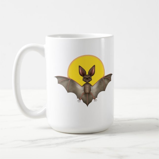 Lustige Fledermaus Kaffeetasse (Links)