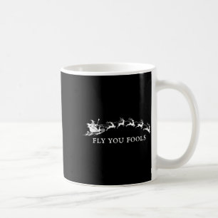 Lustige Fliege, ihr Narren, Weihnachtsmann-Schlitt Kaffeetasse