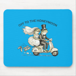 Lustige Flitterwochen Braut und Bräutigam passende Mousepad