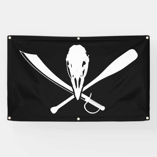 Lustige Flocker Fahne C Banner (Horizontal)