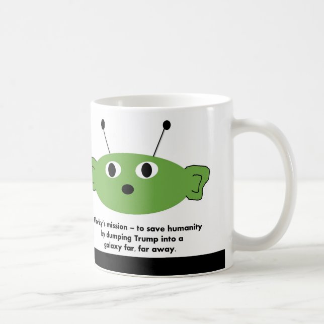 lustige Florky Dump Trumpf-Tasse Kaffeetasse (Rechts)