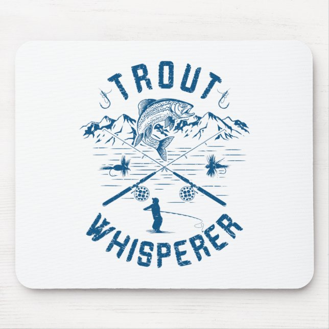 Lustige Forellenflyfishing-Geburtstags-Weihnachts- Mousepad (Vorne)