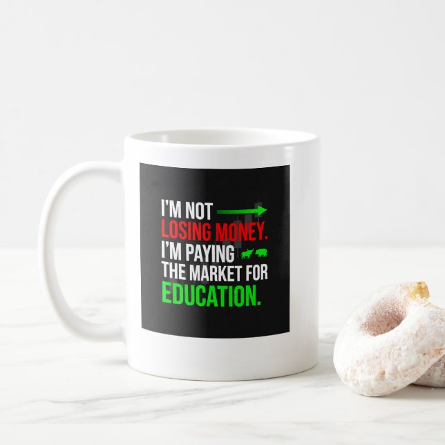 Lustige Forex-Handel-Tassen Kaffeetasse (Mit Donut)