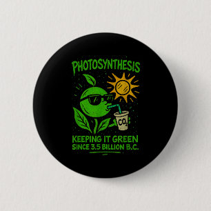Lustige Fotosynthese - Keeng It Green Ökologie Bio Button