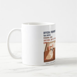 Lustige Französische Bulldogge Mama Jobtitel Franz Kaffeetasse