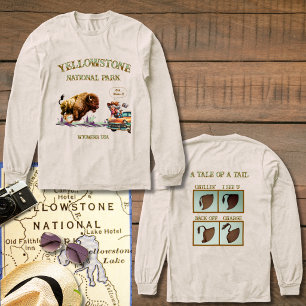 Lustige Frau im Auto macht Foto Bison T-Shirt Tri-Blend Shirt