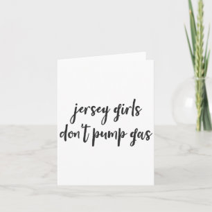 Lustige Frauen aus New Jersey, Jersey-Mädchen pump Karte