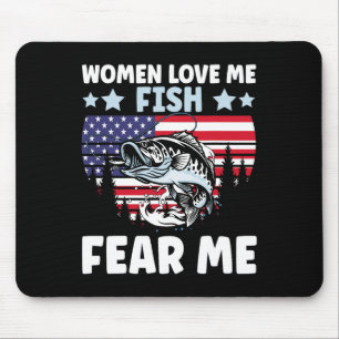 Lustige Frauen lieben mich, Fische fürchten mich M Mousepad