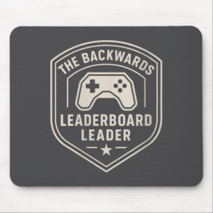 Lustige Frauen-Noob-Gamer-Witz-Abzeichen-Bestenlis Mousepad