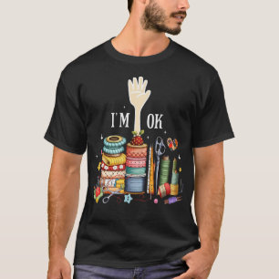 Lustige Frauen Quilten Quilter Näherin Nähen ICH B T-Shirt