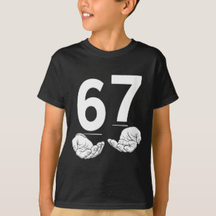Lustige Frauen Sechs Sieben 6 7 Meme Gen Alpha Sla T-Shirt