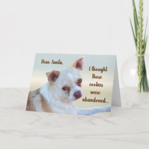 Lustige freche unartige Mutt Hund Humor Weihnachts Karte