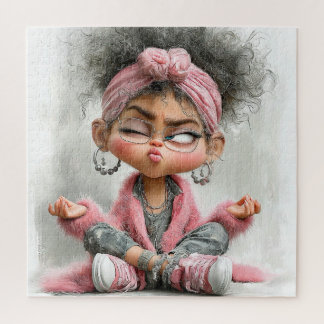 Lustige freche Yoga-Kunst