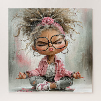 Lustige freche Yoga-Kunst