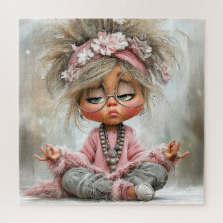 Lustige freche Yoga-Kunst