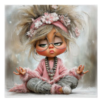 Lustige freche Yoga-Kunst