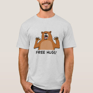 Lustige freie feste Umarmungen T-Shirt