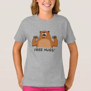 Lustige freie feste Umarmungen T-Shirt