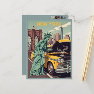 Lustige Freiheitsstatue NY Postkarte
