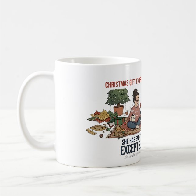 Lustige Frenchie-Mutter Weihnachtsgeschenk Kein Sc Kaffeetasse (Links)