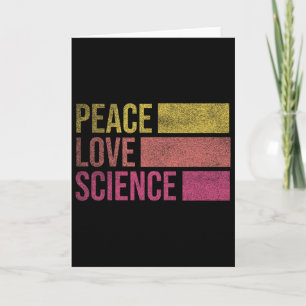 Lustige Frieden Liebe Wissenschaft Liebhaber Mathe Karte