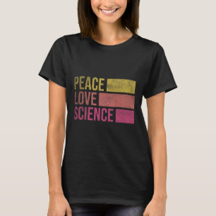 Lustige Friedensliebe Wissenschaft Liebhaber Mathe T-Shirt