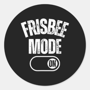 Lustige Frisbee-Kunst für Männer Frauen Flying Dis Runder Aufkleber