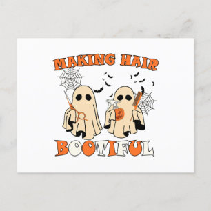 Lustige Frisuren machender Geister-Friseur Hallowe Postkarte