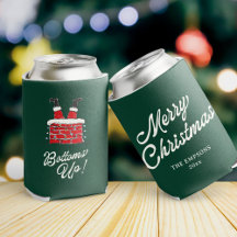 Lustige Frohe Weihnachten Santa Prost Neujahr Freu