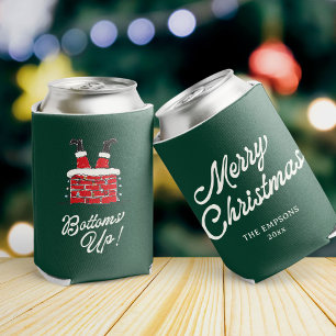 Lustige Frohe Weihnachten Santa Prost Neujahr Freu Dosenkühler