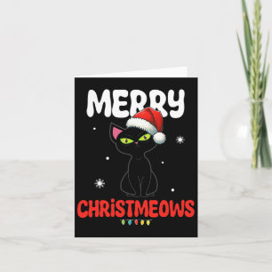 Lustige Fröhliche Christmeows Fröhliche Katze Weih Karte