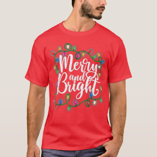 Lustige fröhliche und helle Weihnachtslichter Xmas T-Shirt