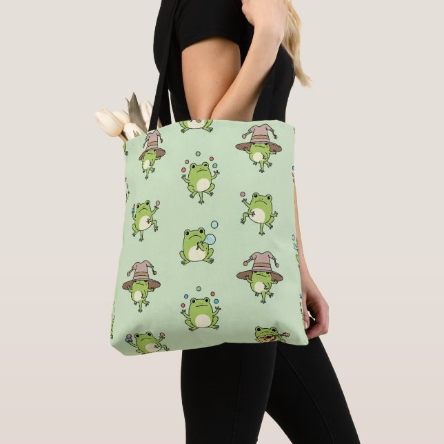 Lustige Frösche auf Achse Tasche (Von Nahem)