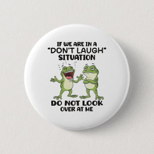 Lustige Frösche lachen nicht Situation Nachvollzie Button