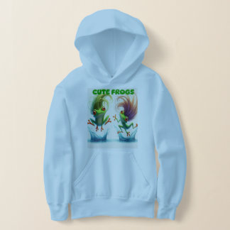 lustige Froschfreunde für Kinder Hoodie