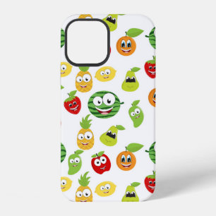 Lustige Fruchtgummis mit Gesichter-Muster iPhone 12 Hülle