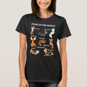 Lustige Füchse der Welt Shirt Fuchs Liebhaber Gesc
