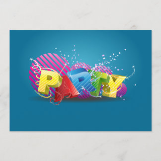 Lustige Funky Party-Einladung Einladung