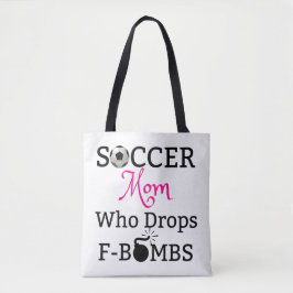 Lustige Fußball-Mama, die F-Bomben fallenläßt Tasche