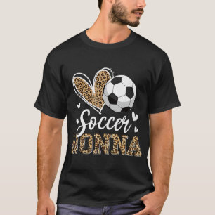 Lustige Fußball-Oma Leopard Oma Fußballspielerin T-Shirt