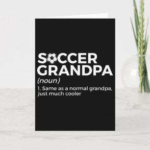 Lustige Fußball-Opa-Definition Karte