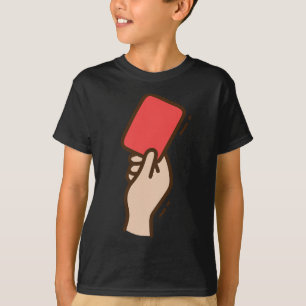 Lustige Fußball-Rote Karte T-Shirt