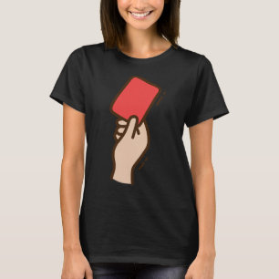 Lustige Fußball-Rote Karte T-Shirt