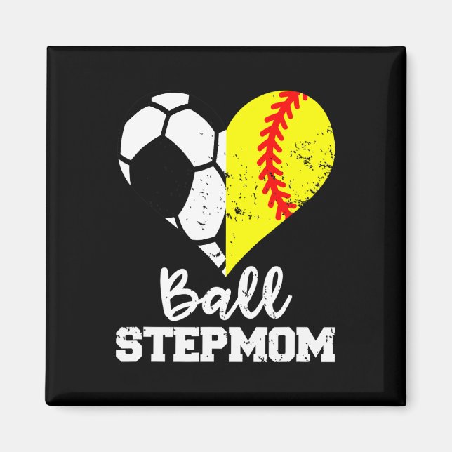 Lustige Fußball-Stiefmutter Softll Stiefmutter  Magnet (Vorne)
