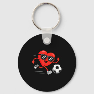 Lustige Fußball Valentinstag Herz Jungen Männer Sp Schlüsselanhänger