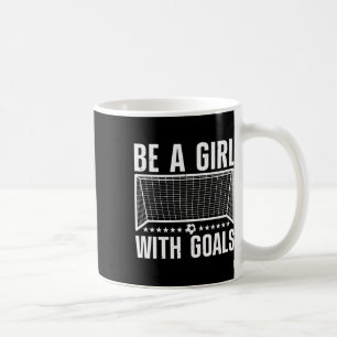 Lustige Fußballkunst für Frauen Mädchen Fußballspi Kaffeetasse