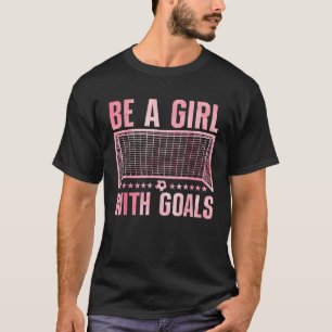 Lustige Fußballkunst für Frauen Mädchen Fußballspi T-Shirt